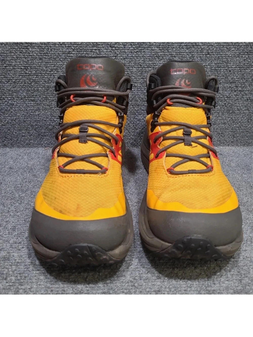 Men's Topo Athletic Trailventure 2 WP Hiking Boot  Orange Black VIBRAM Size 10.5
